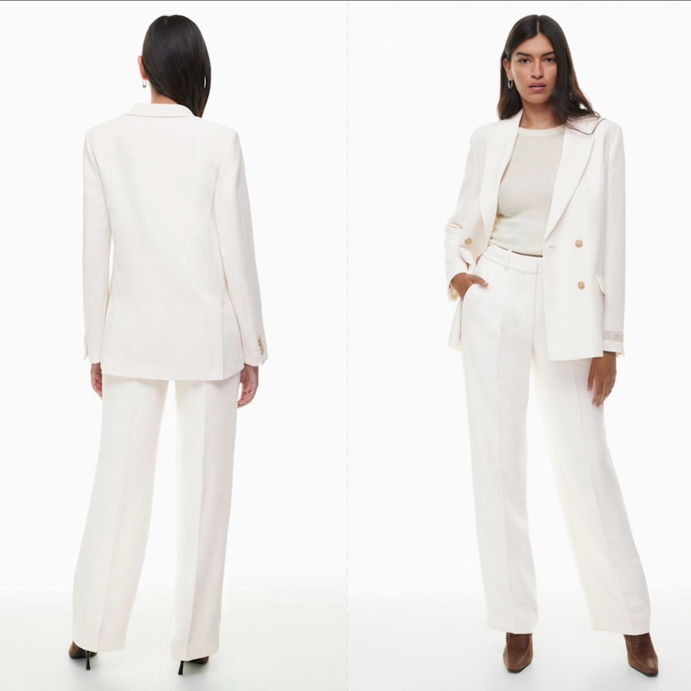 NWOTS Wilfred. Destiny Linen Double-Breasted Blazer